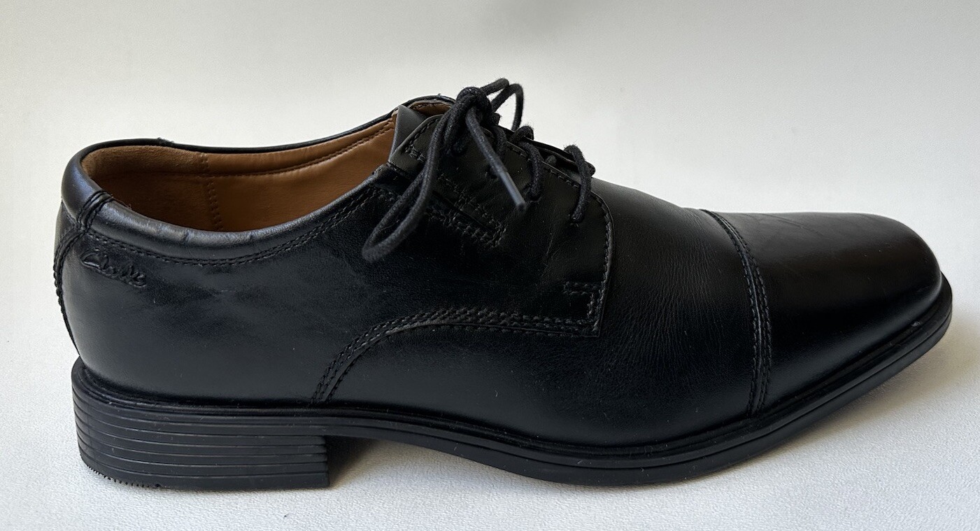 SAOLA Clarks Collection scarpe comode uomo in pelle nera 15770 taglia 8 5 M M39