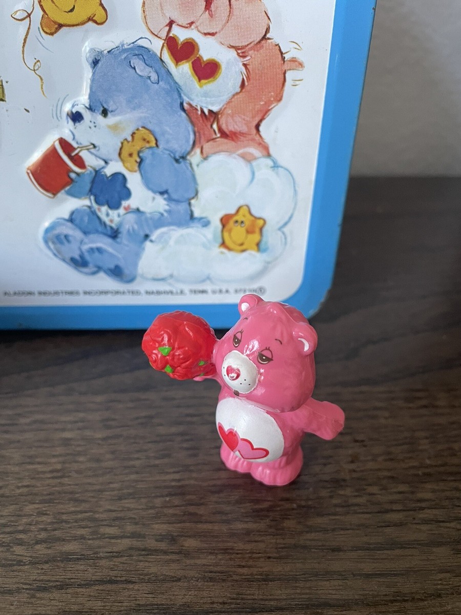 VTG 1983 Aladdin Care Bears Metal Lunch Box + Lid & Bear ( No