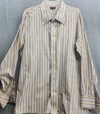 Hamilton Shirt Co Men's Striped Long Sleeve Shirt USA Size 3XL