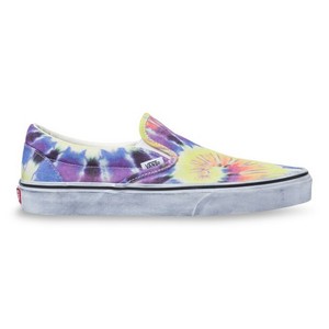 tie dying white vans