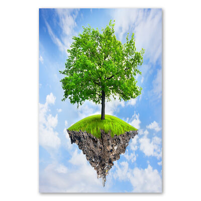 Postereck 2665 Poster Leinwand Artwork, Kunst Baum Wolken Natur Himmel Fliegen