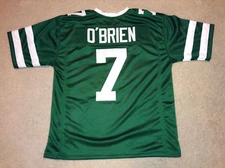 UNSIGNED CUSTOM Sewn Stitched Ken O'Brien Green Jersey - M, L, XL, 2XL