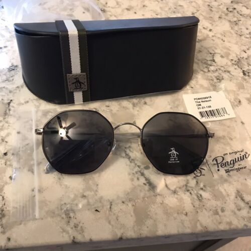 Original Penguin Gray and silver Nelson sunglasses