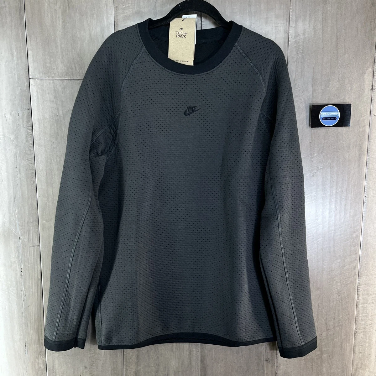 Nike Sportswear Therma FIT ADV Tech Pack Crew Sweatshirt Grey Small DD6630 060