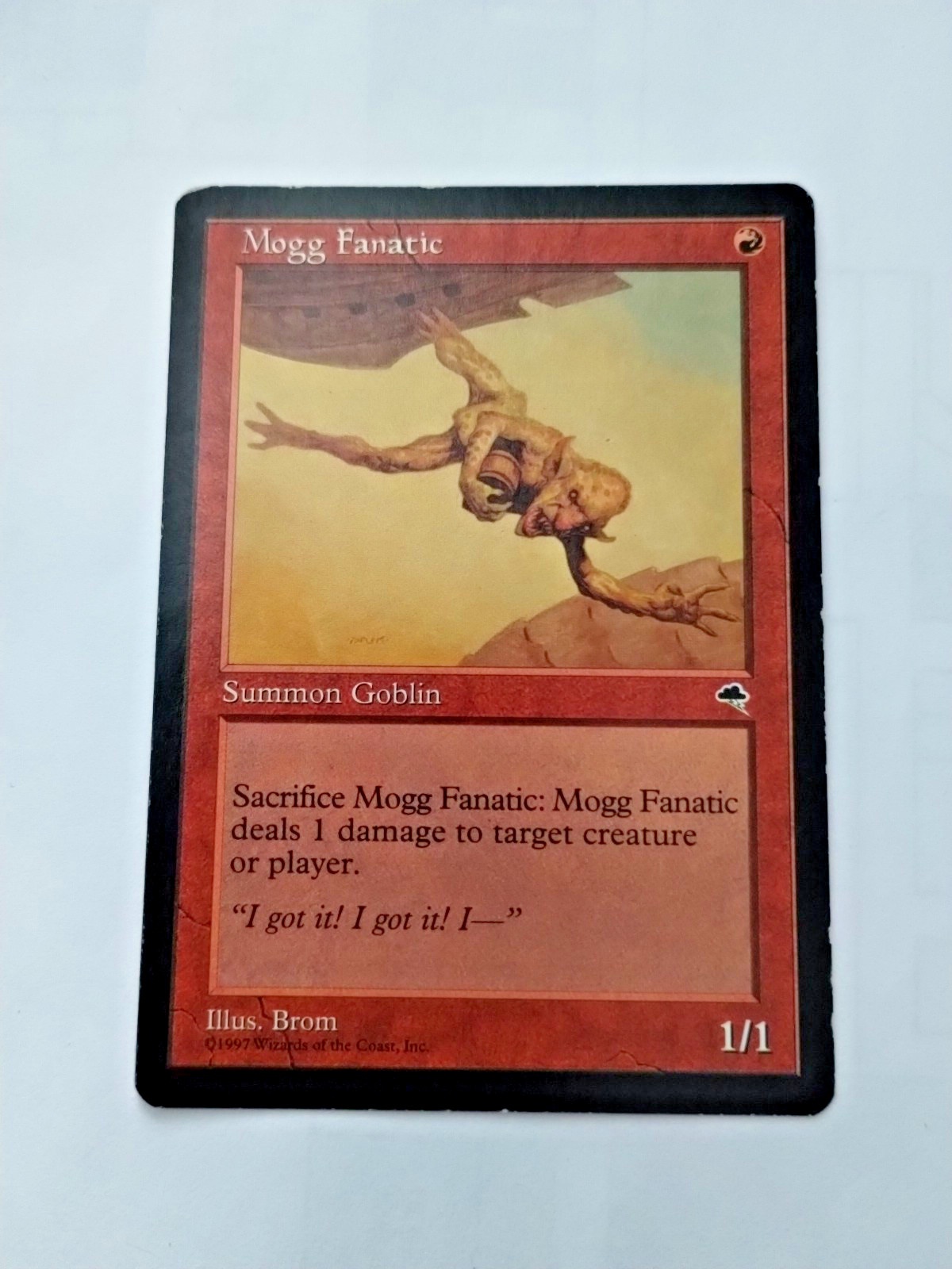 MTG Mogg Fanatic Tempest Regular Common - Edge Wear - See Pics