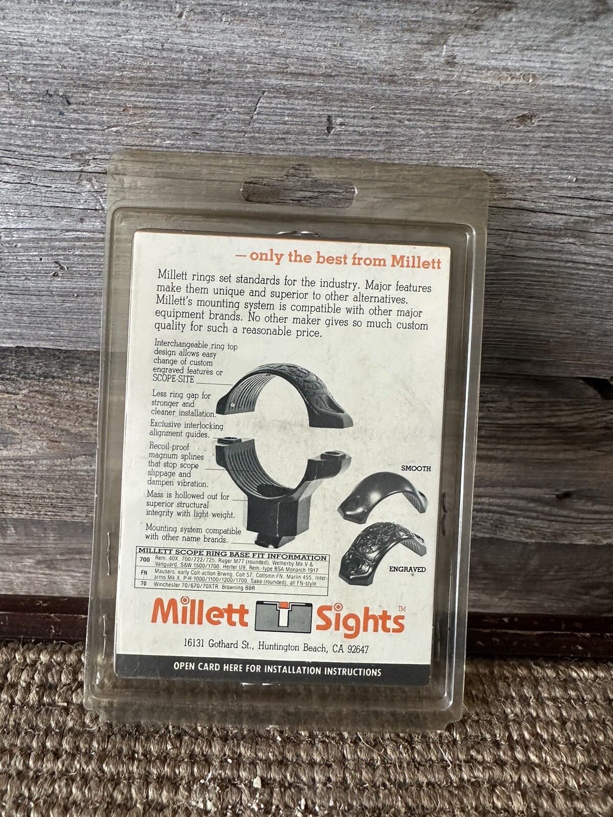 Millett Hunting Scope Rings Winchester Model 70 Rings Nickel Finish eBay