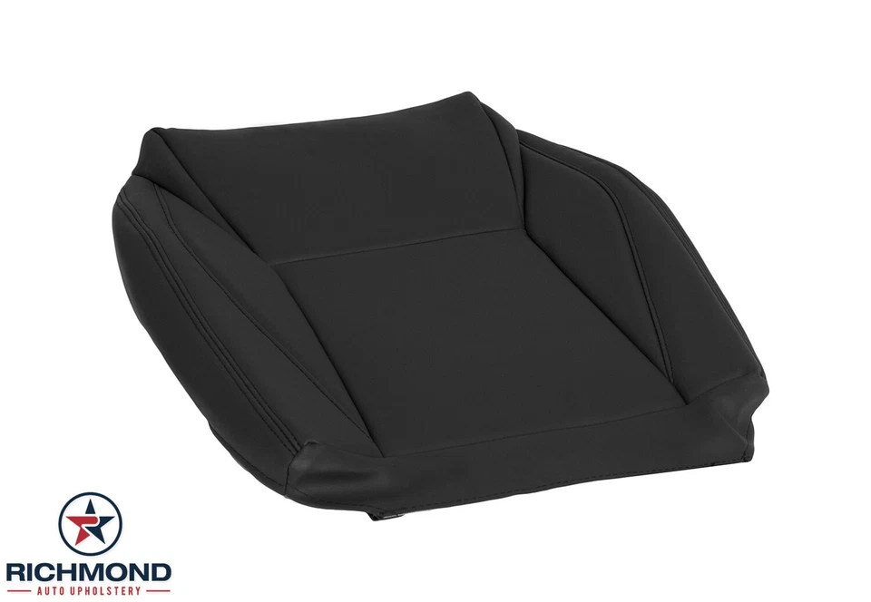 Cubierta de asiento de cuero inferior del lado del conductor negra para Saab 9-3 Viggen 1999-2002 Foto 4 de 4