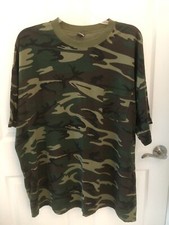 New Ranger Camo Shirt With Pocket 3X Made In USA Cotton/Polyester