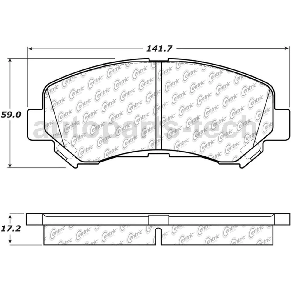 Juego de 3 pastillas de freno de disco delanteras Centric Parts rotor de freno de disco para Suzuki 2010~2013 Foto 2 de 4