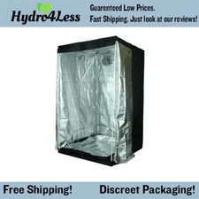 Hydroponics Grow Tent 4'x4'x7' Indoor Mylar Reflective Hydro Growing Room Sturdy