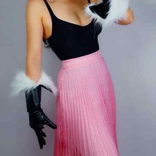 Black Winter Cold Weather Warm GLOVES Fur Lined Turn Back Cuff LATEX Elbow Long