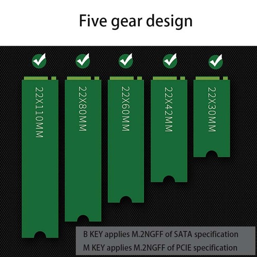 NGFF TO PCIE adapter PCIE Riser Card PCIe to M.2 M Key B Key dual interface card - Afbeelding 2 van 6