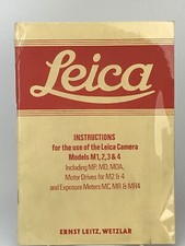 LEICA Instructions for use of LEICA Camera Models M1, 2, 3  4 By Ernst Wetzlar
