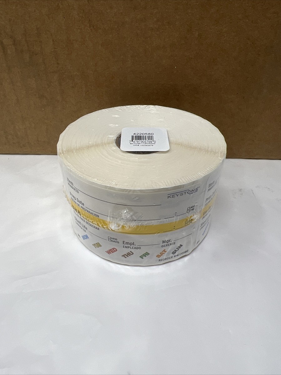 Dissolvable Food Labels - 500 Pack 2x3 Inch Water Solvable Stickers For Meal Prep