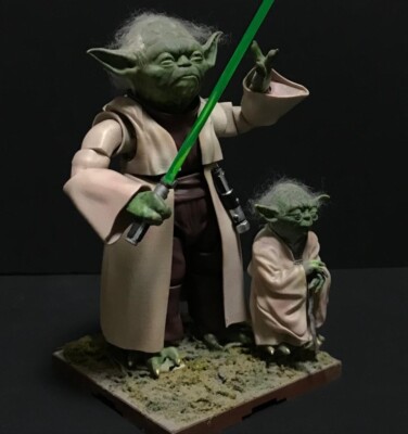 STAR WARS YODA 1/6 プラスチックモデルキット BANDAI 1/6 Star Wars Episode 5 YODA Plastic Model Kit NEW