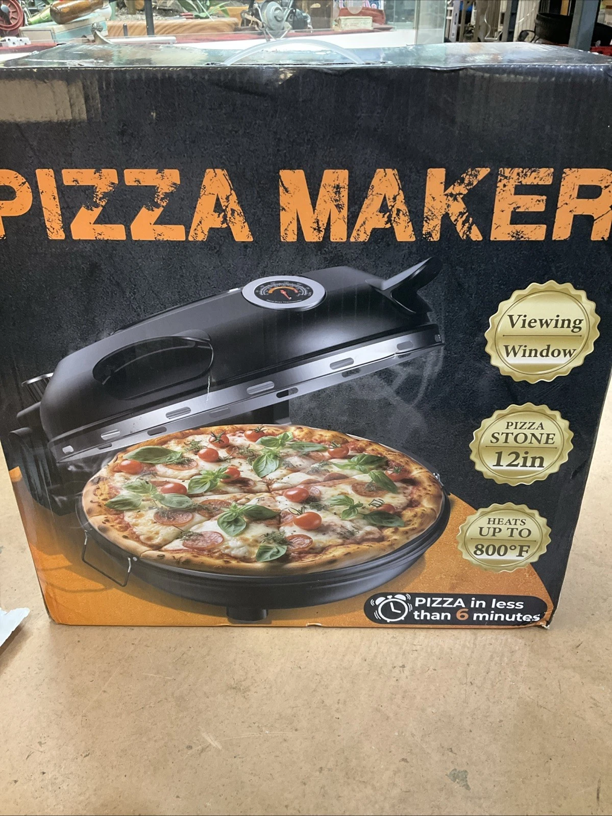 Indoor Pizza Oven 12” Up To 800 Degrees Pizza In 6 Minutes