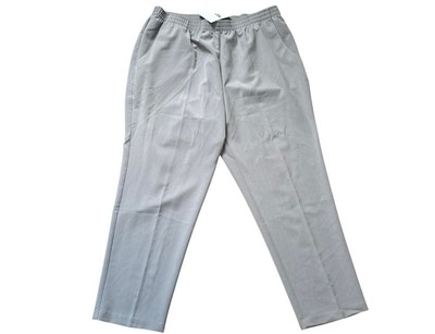 Viviana Womens Plus 18WP Stretch Pants Straight Gray Flatter Fit USA Made NWOT
