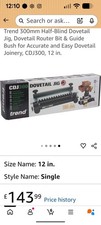 Trend DJ300 Universal Dovetail Jig For Routers . Complete, New Old Stock. 