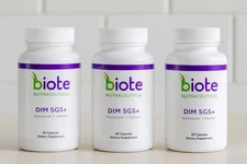 (3 Pack) Biote DIM SGS+ Hormone + Detox Support (180 Caps Total)