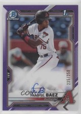 2021 Bowman Chrome Prospect Purple Refractor /250 Franyel Baez #CPA-FB Auto 0w47