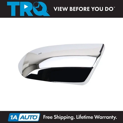 TRQ Chrome Side View Mirror Cap Driver Side Left LH for Sequoia Tundra Truck