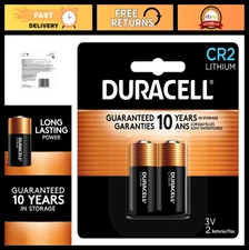 High Power CR2 Lithium Battery 3V - Long-Lasting 2 Count for Cameras & Lighting