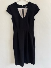 Vintage H&M ‘Little Black Dress’ Cap Sleeve V-Neck Knee Length Lined Size 6