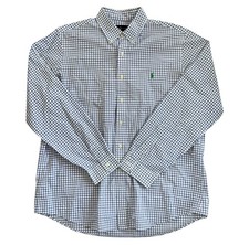 Ralph Lauren Men s Long Sleeve Classic Fit Gingham Plaid Shirt Size XL