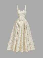 Ladies Elegant Floral Maxi Dress
