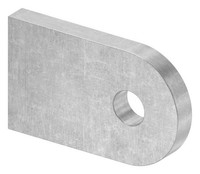 AnschweißLasche Metall Schmiedeeisen Platte MaßE: 50X30X6 Mm Stahl (Roh) S235JR