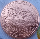 1 oz. QUETZALCOATL #4 Legado Mexicano Series .999 copper round