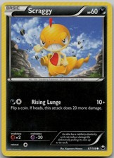 Scraggy 67/108 Common Dark Explorers LP Pokemon Card