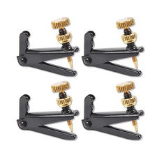8 pcs Violin Fine Tuners for 3/4 4/4 size Violin Violin String Tool Black Gold