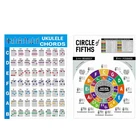 Ukulele Chord Chart Sticker Ukelele Music Education Guitar Chord Chart for3723