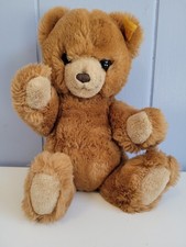 Vintage STEIFF Brown Petsy Teddy Bear 10 Jointed Plush 012051 w/button tag