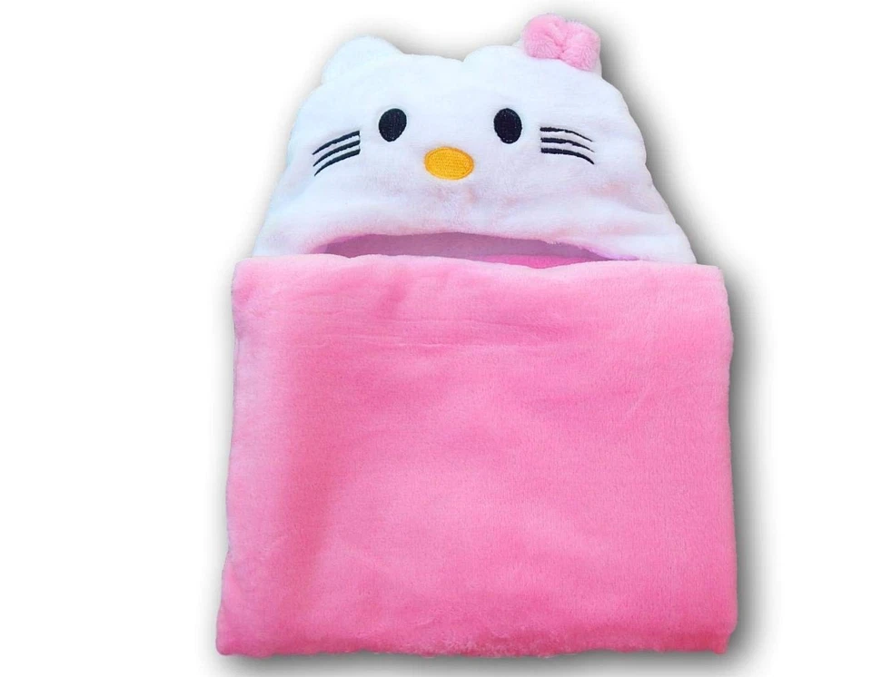 Manta con capucha para niños pequeños | Peluche suave animal bebé o bebé sudadera con capucha Blankie 36x2... Foto 2 de 4