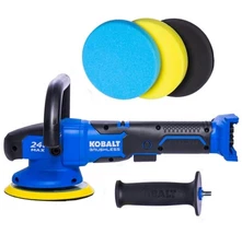 New Kobalt KPO 124B-03 24V Max Brushless 6" Random Orbit Polisher - Bare Tool