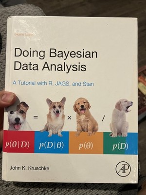 Doing Bayesian Data Analysis : A Tutorial with R, JAGS, and Stan by John B-107