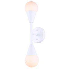 Canarm IWF1125A029 Arlowe 2 Light 19" Tall Wall Sconce - White