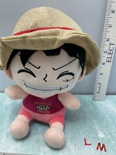 One Piece Monkey D. Luffy 12" Plush FLAW Hole In Hat