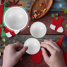 100 Pcs White Polystyrene Balls 2 cm Small Foam Spheres For Craft And Decoration