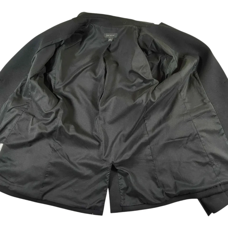 Ann Taylor - Oficina Negocios Informal - Girl Boss - Blazer Negro Para Mujer - Talla: 6 Foto 4 de 4