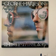 1976 George Harrison Thirty Three & 1/3 Vinyl LP First Pressing Saw Cut