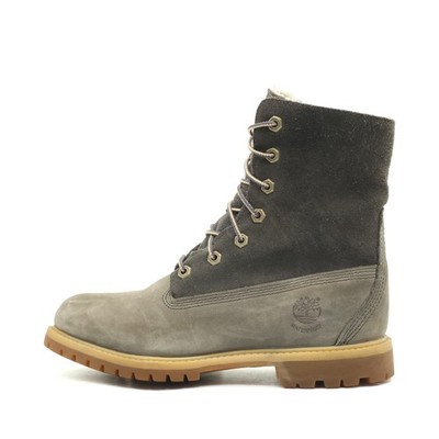 Timberland Damen 6-Inch Waterproof Boots Grau Warmfutter Stiefel EU 37,5