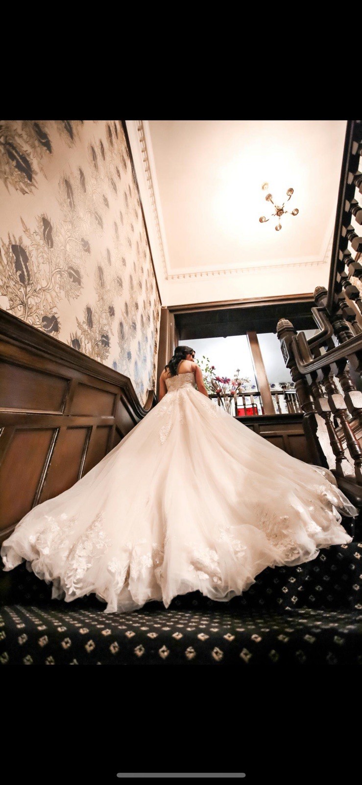 Wedding dress Size 12 plus matching veil
