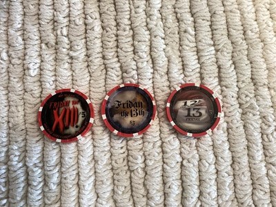 Hard Rock Las Vegas NV   Friday 13th  Casino Chips