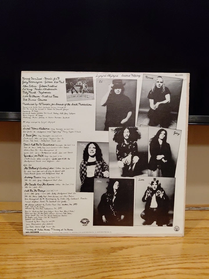 Lynyrd Skynyrd – Second Helping Vinyl LP Record MCA-37212 MISPRINT 5222 - Image 4 of 4