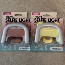 2 x Phone Selfie Lights BNIB Universal For Smartphones, Laptops, Tablets, More