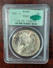 1881-S CAC PCGS MS65 OGH MORGAN SILVER DOLLAR OLD GREEN HOLDER CAC