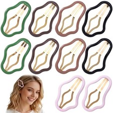 10 Pcs Cloud Large Snap Hair Clips, Cute Metal Hair Clips for 5 Colors,10pcs
